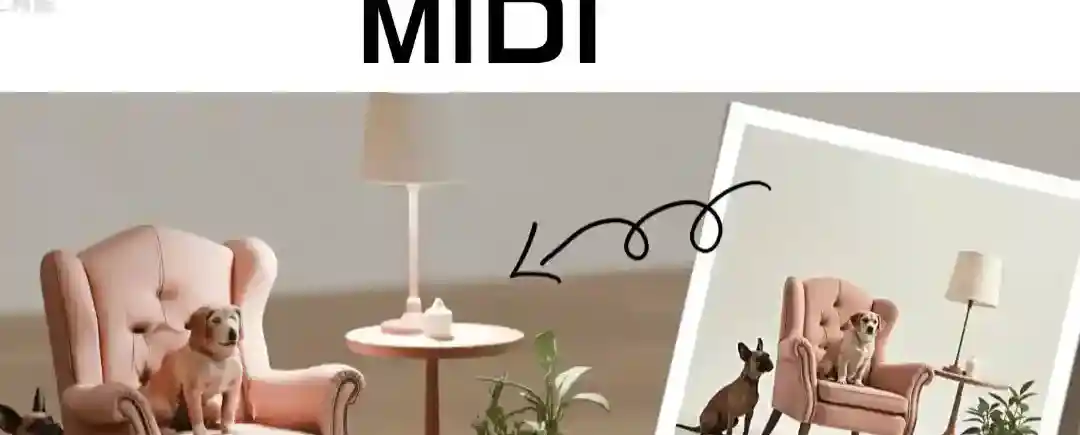 MIDI – AI 3D场景生成技术,能将单张图像转化为360度3D场景 MIDI – AI 3D场景生成技术,能将单张图像转化为360度3D场景