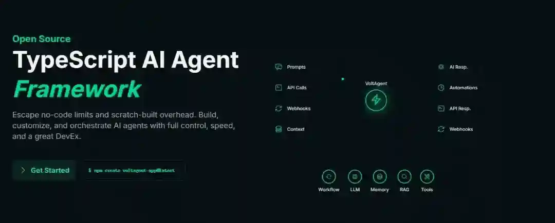 VoltAgent – 开源的AI Agent构建和编排框架 VoltAgent – 开源的AI Agent构建和编排框架