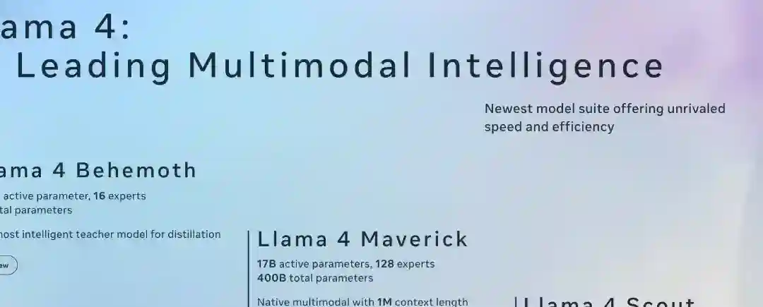 Llama 4 – Meta 开源的多模态系列AI模型,重夺开源王座 Llama 4 – Meta 开源的多模态系列AI模型,重夺开源王座