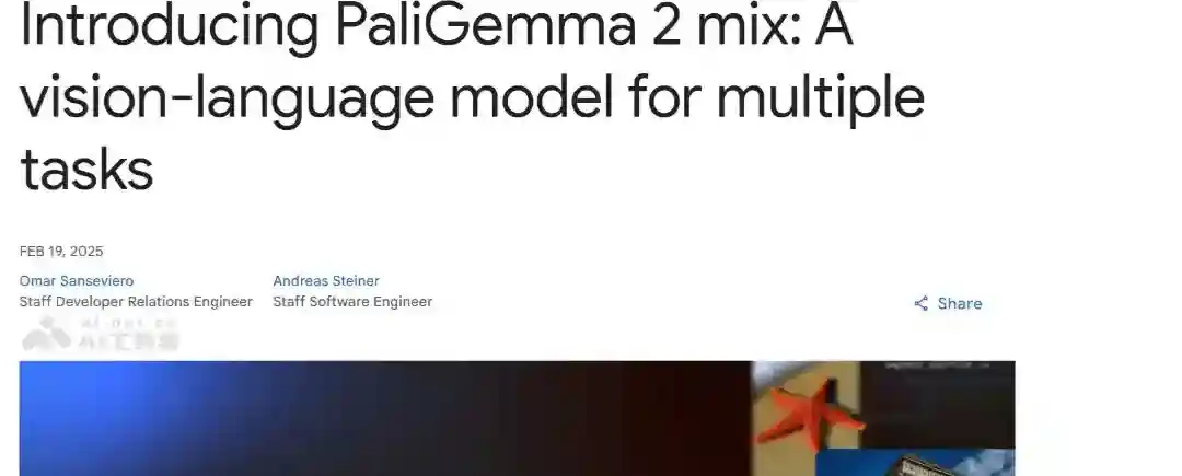 PaliGemma 2 mix – 谷歌DeepMind推出的升级版视觉语言模型 PaliGemma 2 mix – 谷歌DeepMind推出的升级版视觉语言模型