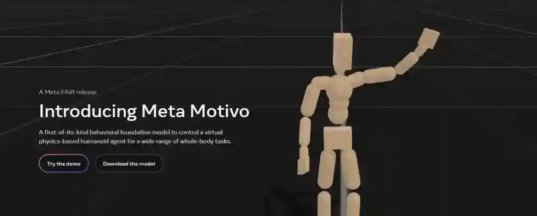 Meta Motivo – Meta 推出控制数字智能体动作的人工智能模型